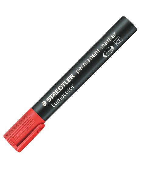 Staedtler Lumocolor 352 Rotulador Permanente - Punta Redonda - Trazo 2mm Aprox - Capuchon con Clip - Secado Rapido - Color Rojo