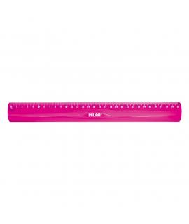 Milan Regla Flexible y Resistente - Longitud 30cm - Color Rosa