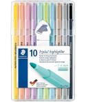 Staedtler Triplus Textsurfer 362 Pack de 10 Marcadores Fluorescentes - Trazo 1 - 4mm Aprox - Tina Base de Agua - Colores