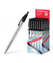 Erichkrause Boligrafo Automatico R-301 Classic Matic 1.0 - Punta de 1.0mm - Tinta de Secado Rapido - Cuerpo Hexagonal Transparen