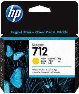 HP 712 Amarillo Cartucho de Tinta Original - 3ED69A