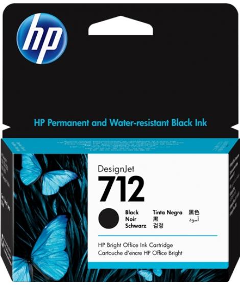 HP 712 Negro Cartucho de Tinta Original - 3ED70A