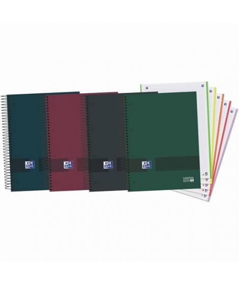 Oxford Europeanbook 5 Oxford & You Pack de 5 Cuadernos Espiral Formato A4+ Cuadriculado 5x5 - 120 Hojas Microperforadas con 4