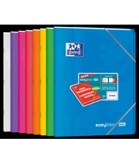 Oxford Easybook Max A4 Libreta Grapada - Tapa de Plastico Resistente - 1 Linea con 2 Margenes - 48 Hojas de Papel de Alta Calida