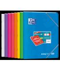 Oxford Easybook Max A4 Libreta Grapada - Tapa de Plastico Resistente - 1 Linea con 2 Margenes - 48 Hojas de Papel de Alta Calida