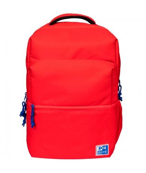 Oxford B-Ready Mochila Escolar - Tirantes Acolchados y Ajustables - Tamaño 42x30x15cm - Color Rojo