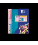 Oxford Live & Go Carpeta Europeanbinder A4+ con Recambio Cuadricula 5x5 + Separadores + Sobre Multitaladro - Ideal para Organiza