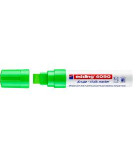 Edding 4090 Rotulador de Tiza Liquida - Punta Biselada - Trazo entre 4 y 15mm - Olor Neutro - Color Verde Claro