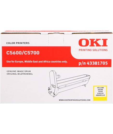 OKI C5600/C5700 Amarillo Tambor de Imagen Original - 43381705 (Drum)