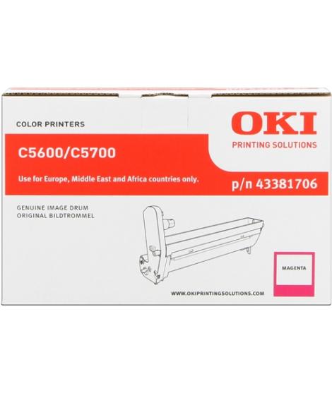 OKI C5600/C5700 Magenta Tambor de Imagen Original - 43381706 (Drum)