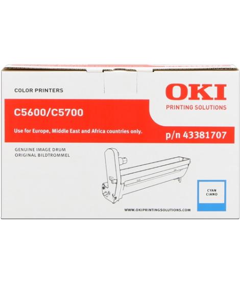 OKI C5600/C5700 Cyan Tambor de Imagen Original - 43381707 (Drum)