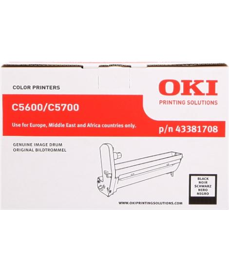 OKI C5600/C5700 Negro Tambor de Imagen Original - 43381708 (Drum)