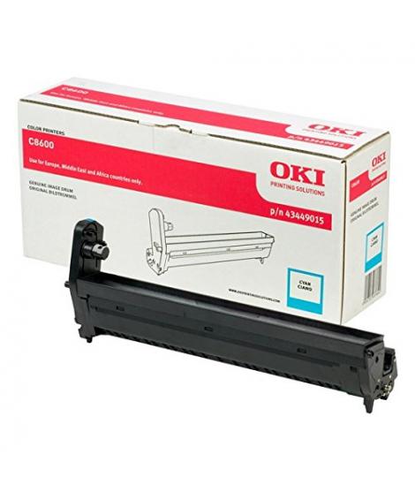 OKI C8600/C8800 Cyan Tambor de Imagen Original - 43449015 (Drum)