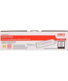 OKI C8600/C8800 Negro Cartucho de Toner Original - 43487712