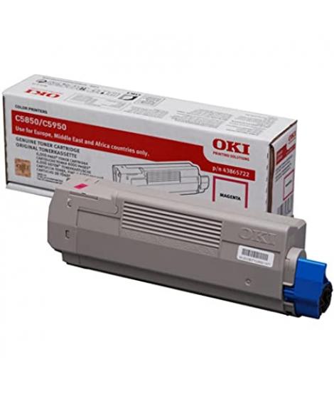 OKI C5850/C5950/MC560 Magenta Cartucho de Toner Original - 43865722