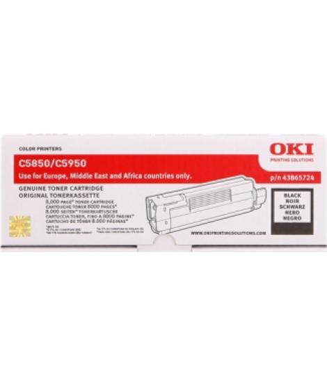 OKI C5850/C5950/MC560 Negro Cartucho de Toner Original - 43865724