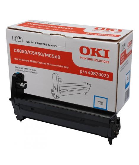 OKI C5850/C5950/MC560 Cyan Tambor de Imagen Original - 43870023 (Drum)