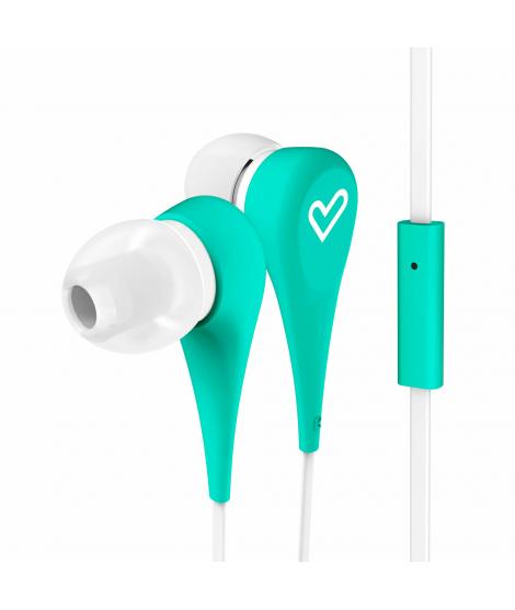 Energy Sistem Auriculares Style 1+ - Microfono - Control de Conversacion - Cable Plano - Color Verde