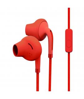 Energy Sistem Auriculares Style 2+ - Graves Profundos - Microfono - Control de Conversacion - Doble Longitud - Color Rojo