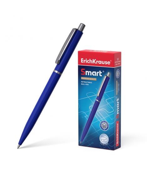 Erichkrause Boligrafo Automatico Smart - Recargable con Clip Metalico - Punta de 07mm - Tinta de Secado Rapido - Cuerpo Opaco y 