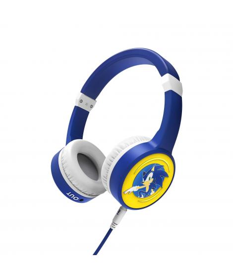 Energy Sistem Lol&Roll Sonic Kids Auriculares - Compartir Musica - Cordon Desmontable - 85 DB Limite de Volumen - Color Azul