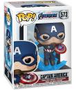 Funko Pop Marvel Avengers Endgame Capitan America con Escudo Roto y Mjolnir - Figura de Vinilo - Altura 9cm aprox.