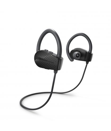 Energy Sistem Auriculares Bluetooth Sport 1+ - Asistente de Voz - Resistente al Sudor - Color Negro