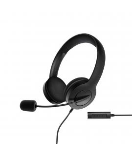 Energy Sistem Auriculares Office 3 - USB y 3.5mm Plug - Control de Volumen y Silencio - Brazo Retractil Microfono - Color Negro