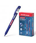 Erichkrause Metrix Boligrafo Tinta Gel - Punta 0.5mm - Agarre de Goma - Capuchon con Clip - Secado Rapido - Color Azul