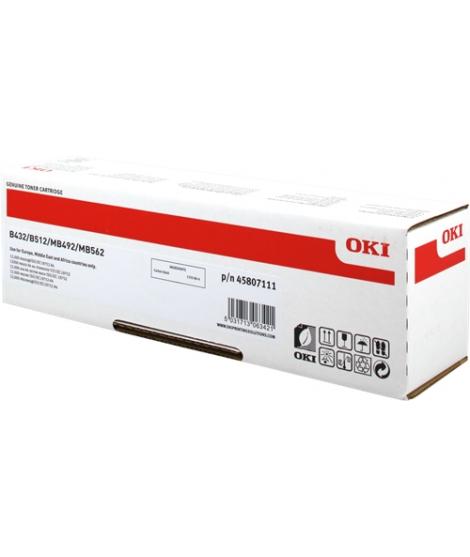 OKI B432/B512/MB492/MB562 Negro Cartucho de Toner Original - 45807111