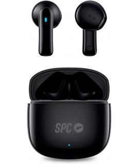 SPC Auriculares True Wireless Zion 2 Play - Autonomia 28 Horas - Base de Carga USB-C - Control por Toques - Compatible con Asist