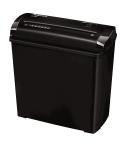 Fellowes P-25S Destructora de Papel Manual Corte en Tiras P-1 - Destruye hasta 5 Hojas - Papelera de 11L - Color Negro