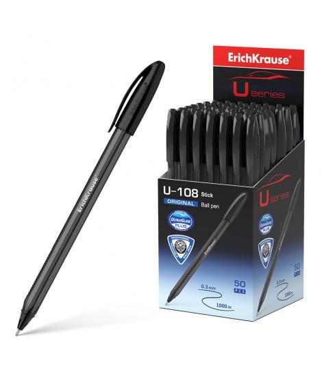 Erichkrause Boligrafo U-108 Original Stick - Ultra Glide Technology - Tinta Color Negro