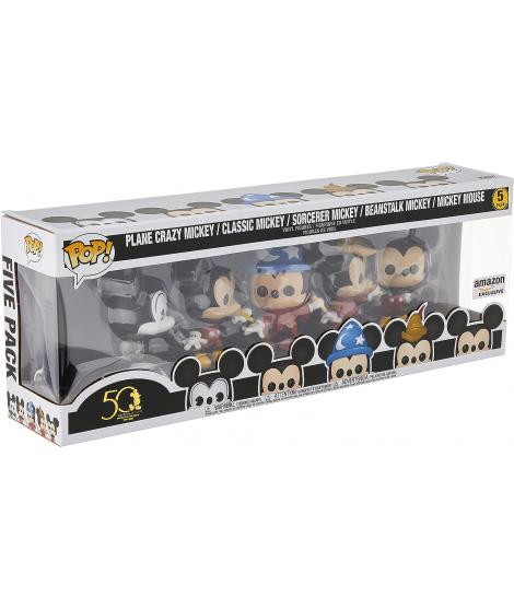 Funko Pop Disney Archivos Pack Premium 5 Figuras Mickey Mouse Classic - Figuras de Vinilo - Altura 9.5cm aprox.