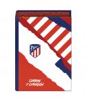 Dohe Atletico de Madrid Coraje y Corazon Carpeta de 4 Anillas Formato Folio - Cubierta de Carton Forrado - Anillas Niqueladas de