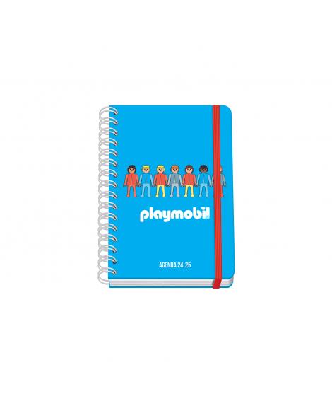 Dohe Playmobil Core Agenda Escolar Espiral Wire?o A5 - Semana Vista - Papel 80g/m2 - Cubierta de Carton Plastificado - Cierre co