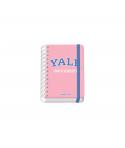 Dohe YALE Pink Lady Agenda Escolar Espiral Wire?o A6 - Dia Pagina - Papel 80g/m2 - Cubierta de Carton Plastificado - Cierre con 