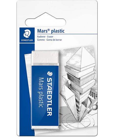 Staedtler Mars Plastic 526 50 Goma de Borrar - Plastico - Alta Precision - Color Blanco