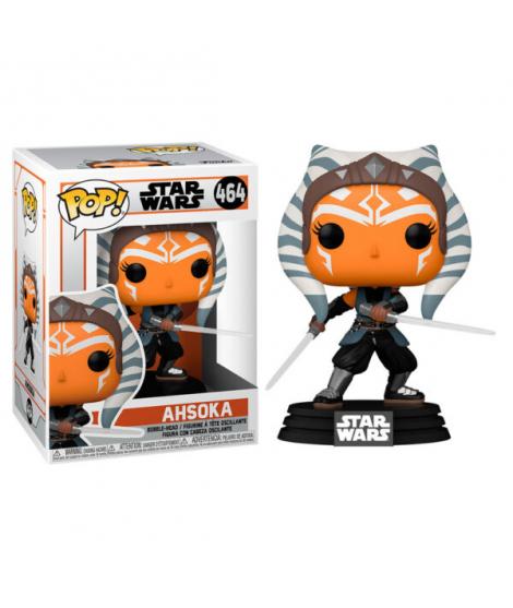 Funko Pop Star Wars The Mandalorian Ahsoka con Sables - Figura de Vinilo - Altura 9cm aprox.