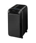 Fellowes LX220 Destructora de Papel Manual Mini-Corte P-4 - Destruye hasta 20 Hojas - Capacidad de la Papelera 30L - Color Negro