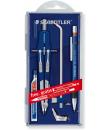 Staedtler Mars 552 02 Compas de Precision - Diametro Maximo 350mm - Compas de Aiuste Rapido - Patas Articuladas - Aguja Intercam