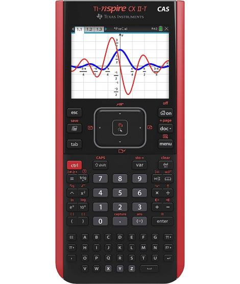 Texas Instruments TI-Nspire CX II-T CAS Calculadora gráfica, Software, USB - E/D/I/F/ES/NL