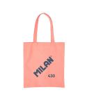 Milan Serie 1918 Tote Bag Bolsa de Tela - Tamaño 50x38x41cm - Asa Larga 27cm - Tejido 'ripstop' - Color Rosa