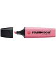 Stabilo Boss 70 Pastel Marcador Fluorescente - Trazo entre 2 y 5mm - Recargable - Tinta con Base de Agua - Color Rosa Cerezo en 