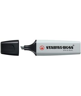 Stabilo Boss 70 Pastel Marcador Fluorescente - Trazo entre 2 y 5mm - Recargable - Tinta con Base de Agua - Color Gris Polvorient