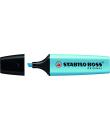 Stabilo Boss 70 Rotulador Marcador Fluorescente - Trazo entre 2 y 5mm - Recargable - Tinta con Base de Agua - Color Azul Fluores