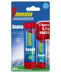 Imedio Pack de 2 Barras de Pegamento de 1x 40grs + 1x 8.2grs - Sin Disolventes - Lavable - Apto para Uso Escolar