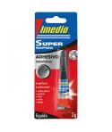 Imedio Super Rapido Pegamento Instantaneo 3gr - Superrapido y Extrafuerte - Ideal para Pegar Pequeñas Superficies - Multimateria