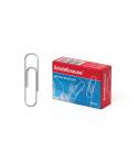 Erichkrause Caja de 100 Clips Metalicos 33mm - Acero Revestido de Zinc - Alta Resistencia y Durabilidad - Color Acero