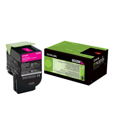 Lexmark CX310/CX410/CX510 Magenta Cartucho de Toner Original - 80C20M0/802M